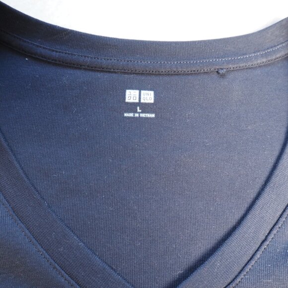 Uniqlo Women’s Blue V-Neck Sweater – Size Large – Pullover Long Sleeve - Picture 3 of 7
